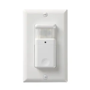 Hooanke US Standard 110V PIR Wall Mounted Occupancy Sensors Neutral Wire Needed PIR Sensor Switch