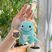 Jouet en peluche dinosaure mignon avec haut-parleur - Remplissage en coton PP, super doux, petit ornement suspendu, poupée, breloque pour sac, cadeau EN71