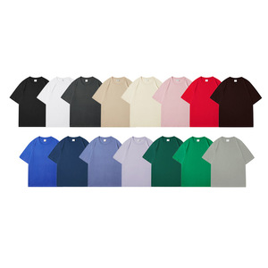 T-shirt unisexe en coton 230G, style streetwear, manches courtes, coupe ample, col rond, motif lettres, respirant, anti-humidité, personnalisable - Product Image 5