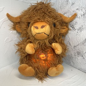 Highland Cow Animales <span class=keywords><strong>de</strong></span> peluche Juguete <span class=keywords><strong>de</strong></span> peluche Música social suave <span class=keywords><strong>Sonido</strong></span> y respiración ligera para fiestas Juguetes para niños - Product Image 3