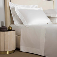 Parure de lit de luxe 4 pièces en satin de coton pur à fibres longues, couleur unie, pour hôtels 5 étoiles et boutiques, 120 fils