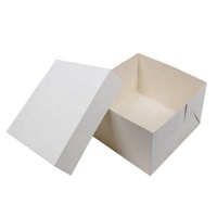 Boîte à gâteau en papier laminé écologique avec couvercle et base, boîte à gâteau en carton avec fenêtre pour gâteaux de mariage