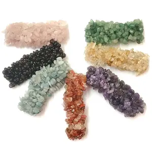 紫水晶/黄水晶/玫瑰石英/玛瑙/石榴石芯片串珠手链