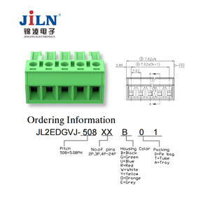 Produsen 7.62Mm Kabel <span class=keywords><strong>Terminal</strong></span> Lurus Konektor Blok <span class=keywords><strong>Terminal</strong></span> Male Plug Green <span class=keywords><strong>Terminal</strong></span> <span class=keywords><strong>Block</strong></span> Connector - Product Image 1