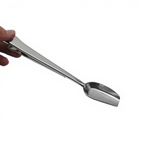 Cuillère à café et à thé en acier inoxydable avec pince, accessoires d'assaisonnement, design moderne et minimaliste, vente en gros usine