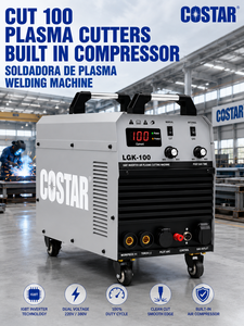 Máquina de corte y soldadura de doble voltaje 220/380v 100A con compresor de aire incorporado, cortadora de plasma para acero y aluminio - Product Image 3