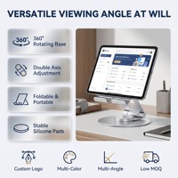 Nouveau support de tabler de téléphone portable portable multifonctionnel transfrontalier 360 multi-angle réglable en métal