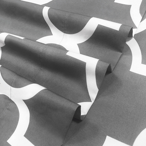 ชุดผ้าปูที่นอนเด็กราคาถูก ชุดผ้าปูที่นอนคิงไซส์ ผ้าปูที่นอนแบบเรียบ ลายพิมพ์ ผ้าโพลีเอสเตอร์ 100% ชุดผ้าปูที่นอนเตียงคู่ 3 ชิ้น - Product Image 5