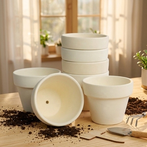 Pots en terre cuite Art Déco, lot de 24, 3,15 pouces, mini-trous de drainage, kit intérieur/extérieur, plantes succulentes, fleurs, cactus - Product Image 5