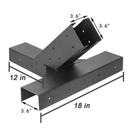 Support de hamac robuste en métal et acier pour poteaux en bois – Kit de support de hamac durable