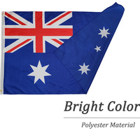 Drapeau national australien promotionnel 3x5 pieds, drapeau australien en polyester 68D avec œillets