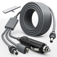 Cable 3 en 1 para Starlink Mini 100W entrada USB C a DC Cable de alimentación 12V-24V DC Cable de alimentación de coche para Starlink Mini