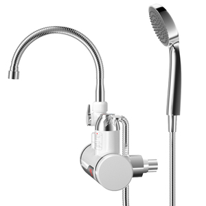 Ensemble de douche pluie blanc pour salle de bain avec mitigeurs et <span class=keywords><strong>robinet</strong></span> mural - Product Image 5