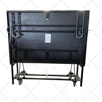 Scène mobile en acier et aluminium pour spectacle, présentoir en treillis portable, scène pliante extérieure 6x8/4x8 pieds avec escalier à 2 marches