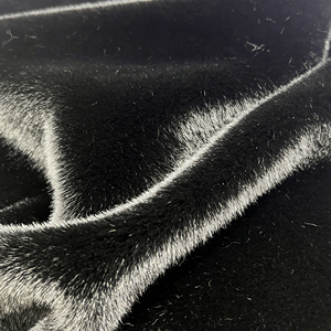 Tissu en fausse fourrure blanc à poils longs et pointes noires, teint, du fabricant chinois, pour vêtements, textiles de maison et manteaux - Product Image 3
