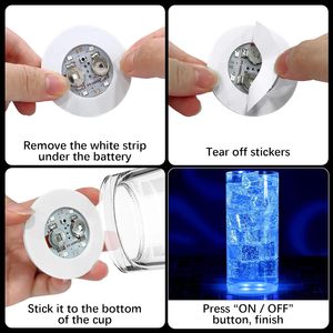 Sous-verres LED lumineux pour boissons, autocollants lumineux pour bouteilles d'alcool, sous-verres clignotants pour tasses, pour clubs, bars et fournitures de fête - Product Image 5