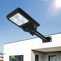 Lampe solaire de rue tout-en-un KCD ABS 100w 200w 300w 400w intelligente, haute luminosité, intégrée, étanche, avec détecteur de mouvement, de haute qualité