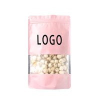 Sacs Mylar refermables colorés en PE, mats/brillants, de qualité alimentaire, durables, à fermeture éclair, type pochette verticale