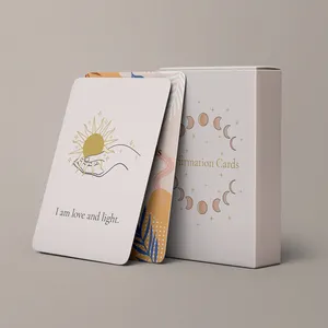 Baralho personalizado de cartão de amor para adolescentes, cartão de motivação personalizado de auto amor saúde ambiental