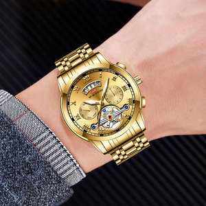 Montre pour homme VAVA VOOM 2453, vente en gros, haute qualité, quartz, verre, design simple, étanche, lumineuse, acier inoxydable, montre de luxe - Product Image 2