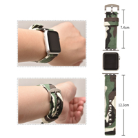 Sport Canvas Smart Watch Armbänder Tarnung Segeltuch Uhrenarmband Herren Damen Tarn Nylon-Uhrenarmbänder für Apple Watch Serie 8 7