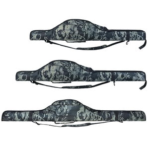 Custom Camouflage Fishing Rod <b>Bag</b> Waterproof 600D Oxford Pole Carry Case Multi Compartment Shoulder Handbag OEM Wholesale - Product Image 1
