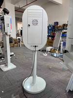 Miroir Photo Interactif Ovale Rond Love 21,5 pouces, Cabine Photo DSLR Magic Mirror avec Logiciel
