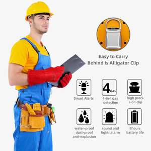 Safewill Hot Bán es30a đa xách tay phát hiện khí 4 trong 1 LEL co H2S co pin carbon monoxide tự nhiên phát hiện rò rỉ khí - Product Image 5