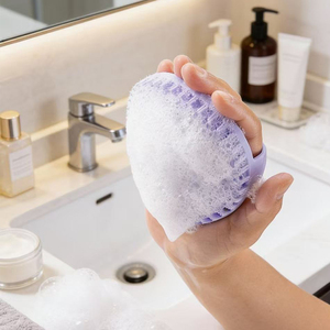 Cepillo de Baño de Silicona, Cepillo Exfoliante para Ducha, Cepillo para Espalda con Cerdas Suaves para Limpieza Profunda y Masaje - Product Image 4