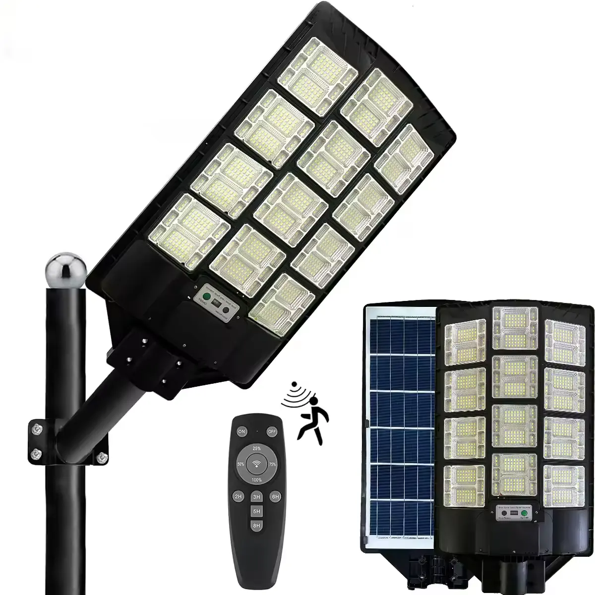 Großhandel Hochleistungs 3000 Lumen 400 W Solar-Straßenlampe 5000 K Solar-Led-Straßenlampe Ip65 Hersteller