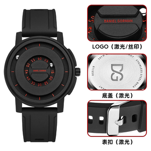 Montre à quartz pour homme <span class=keywords><strong>Daniel</strong></span> Gorman DG0118, montre de luxe haut de gamme en acier inoxydable, verre saphir, étanche, pour les affaires - Product Image 4