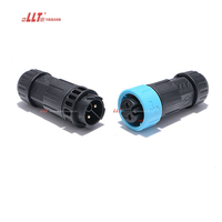 Conector Impermeable para Iluminación LED Exterior, Cable Eléctrico de 2 Pines LLT M19 IP68