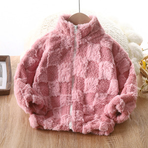Jaqueta Longa Infantil Forrada com Fleece, Cardigã de Outono Inverno com Zíper e Gola Alta para Meninos e Meninas, Roupas para Bebês - Product Image 5
