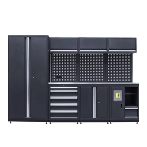 Banco de Trabajo Resistente y Personalizable para Garaje, Acabado en Polvo de Alta Textura, Placa de Acero, Gabinete de Almacenamiento de Herramientas - Product Image 5