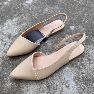 Dernière Version des <span class=keywords><strong>Sandales</strong></span> <span class=keywords><strong>Plates</strong></span> <span class=keywords><strong>Femme</strong></span> Formelles en PU, Style Bretelle Tendance - Product Image 4