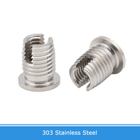 Stainless Steel Self-tapping Thread Insert M3 M4 M5 M6 M8 M10 Self Tapping Screw Bushing Slotted Type Thread Repair Inset