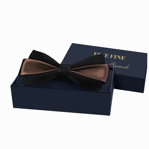 Emballage de boîte à cravate en carton noir pour hommes avec logo personnalisé coffrets cadeaux de coffrets à cravate pour hommes boîtes en papier de qualité supérieure - Product Image 1