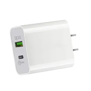 ปลั๊ก PD 18W PD 20W ที่ชาร์จไฟได้อย่างรวดเร็วของซัพพลายเออร์ที่ชาร์จไฟผนังอะแดปเตอร์ USB C 20W สำหรับ Apple iPhone 12