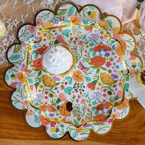 Vaisselle de fête personnalisée Décorations de table Vaisselle jetable pour fournitures de fête Assiettes et gobelets en papier personnalisés - Product Image 5