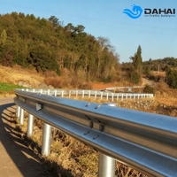 Sistema de Barrera de Seguridad para Carreteras Q235 Q345, Viga en W Galvanizada por Inmersión en Caliente, AASHTO EN1317, Anticorrosión, Barrera de Seguridad Vial