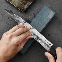 Couteau Gyuto à manche octogonal Couteau à lame de chef japonais martelé en oxyde noir