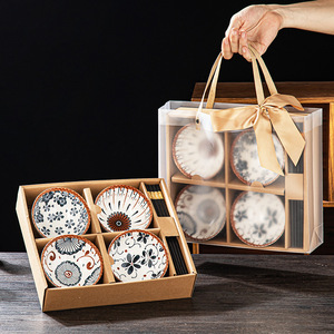 Biểu Tượng Tùy Chỉnh Sứ Bát Bộ Cao End Hộp Quà Tặng Gốm Bát Bộ <span class=keywords><strong>2</strong></span> 4 6 <span class=keywords><strong>Pcs</strong></span> Gốm Bát Nhỏ Bộ Đồ Ăn - Product Image 6