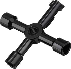 <span class=keywords><strong>Clé</strong></span> OEM multifonctionnelle 4 voies en alliage de zinc <span class=keywords><strong>pour</strong></span> ouverture de boîtier de <span class=keywords><strong>compteur</strong></span> d'<span class=keywords><strong>eau</strong></span> et de gaz électrique, outil industriel - Product Image 1