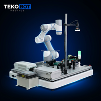 Station d'enseignement pour robot collaboratif 6 axes TEPKOBOT avec tri guidé par la vision, kit d'éducation pour le kitage et la palettisation