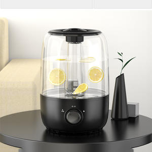 Humidificador AUX para el hogar, funcionamiento silencioso, pulverizador purificador de aire de gran capacidad con rodajas de limón, uso en escritorio, color negro - Product Image 1