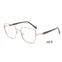 Gafas de Lectura Unisex YJ711 con Marco Metálico Cuadrado de Aro Completo - Diseño Ligero y Moderno para Adultos