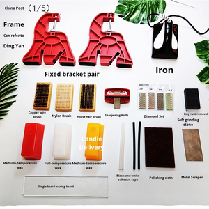 Ensemble complet pour les snowboarders freestyle Aiguiseur de fer à cire sensible à la température Trois brosses pour les sports d'hiver Produits de <span class=keywords><strong>ski</strong></span> - Product Image 4