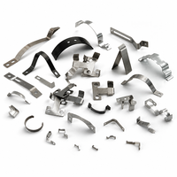 Pièce d'emboutissage en tôle de forme personnalisée, fabrication OEM, acier inoxydable SS302 301, petite pince à ressort plate en acier inoxydable