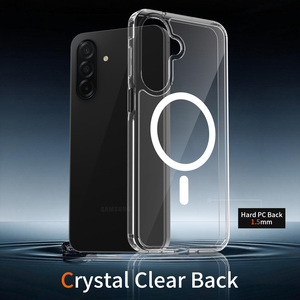 <span class=keywords><strong>Funda</strong></span> Magnética Transparente para Teléfono Samsung Galaxy A27, Delgada, 2 en 1, Híbrida de TPU+PC, Antiarañazos, Antigolpes, Protectora - Product Image 3