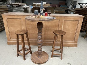 طاولة لمأدبة زفاف ريفية ريفية عتيقة من الكرم خشب الصنوبر - Product Image 2